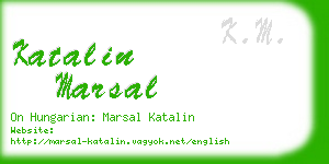 katalin marsal business card